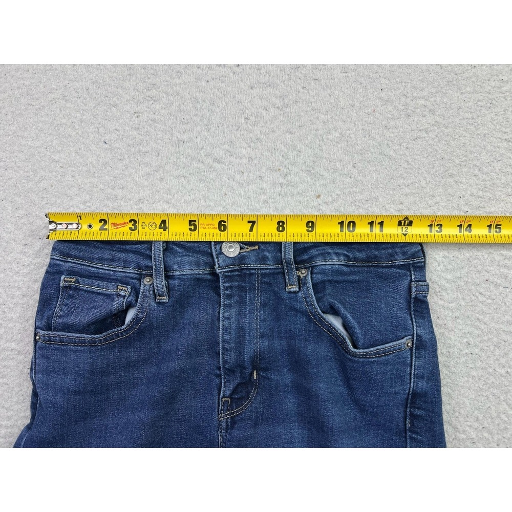 Levis Premium 721 High Rise Skinny Jeans Womens 26x29 Blue Distressed Denim - Picture 11 of 15